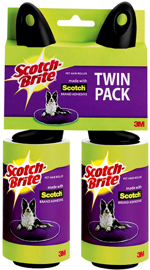 Scotch-Brite Pet Hair & Lint Roller, 56 Sheets (2 Count)