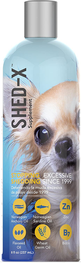 Shed-X Dermaplex Liquid Daily Supplement For Dogs – 100% Natural – Eliminate Excessive Shedding with Daily Supplement of Essential Fatty Acids, Vitamins and Minerals