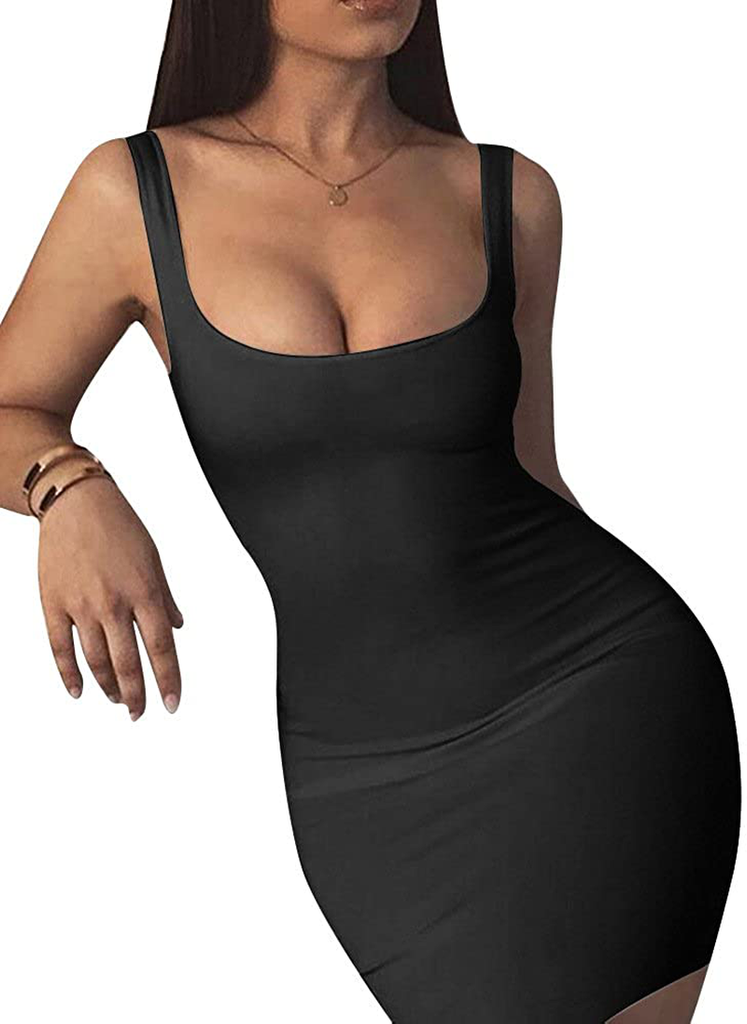GOBLES Women's Casual Summer Sleeveless Mini Sexy Bodycon Tank Club Dr – MODAndME