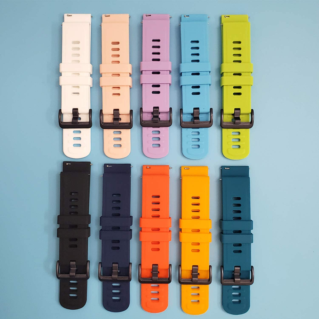Sport Rubber Band Compatible with Garmin Venu Sq, Silicone Strap Bracelet for Venu Men'S Women Replacement Accessory (Navy)