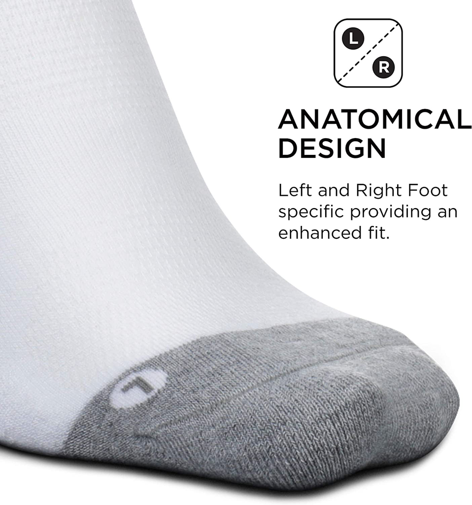 Feetures Elite Max Cushion No Show Tab Block- Running Socks for Men & Women, Athletic Compression Socks, Moisture Wicking