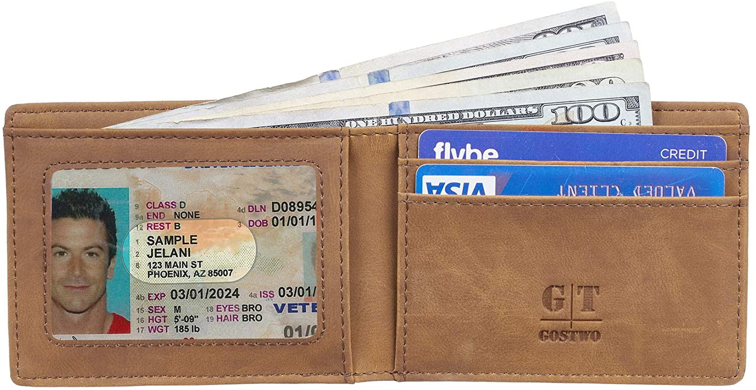  Gostwo Mens Slim Minimalist Front Pocket Wallet