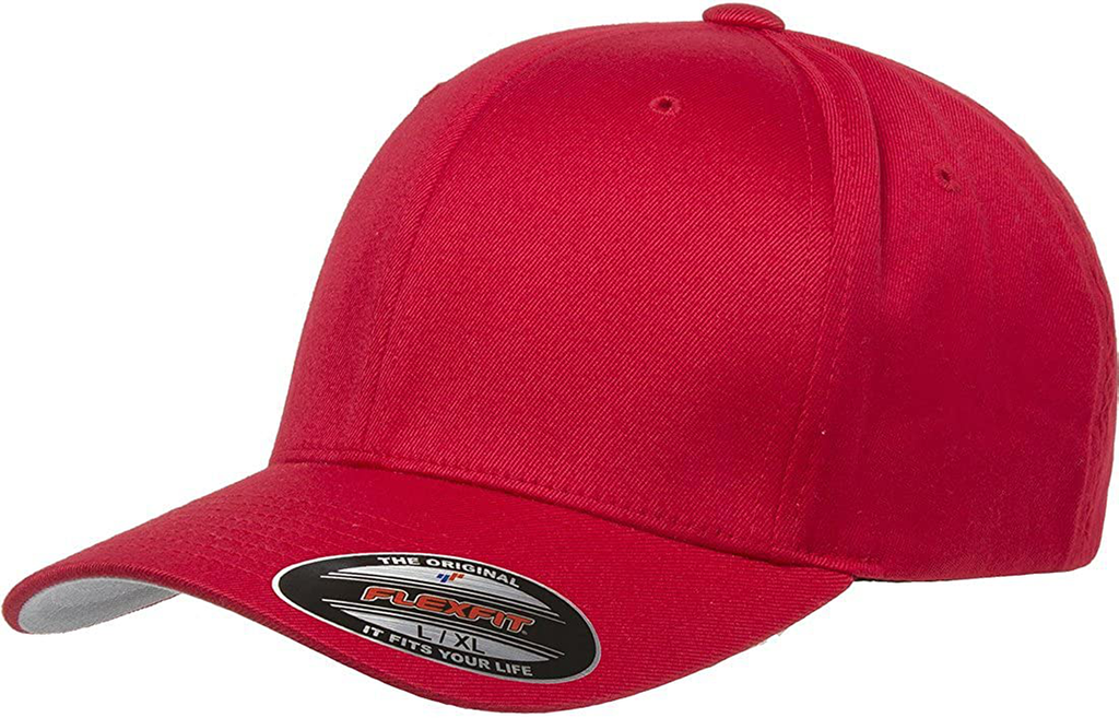 Flexfit Men's Athletic Baseball Fitted Cap Red