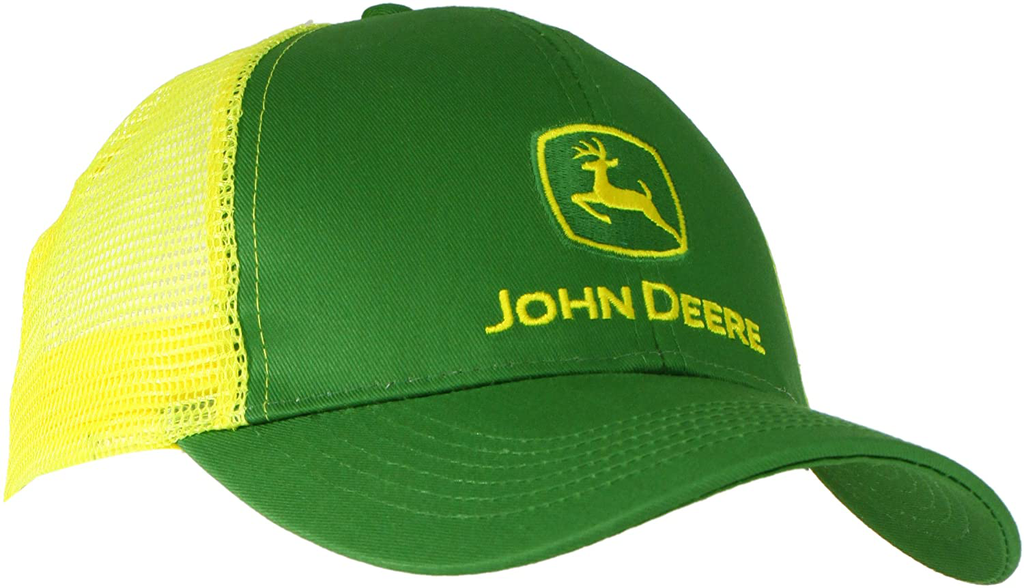 John Deere NCAA Mens Logo Contrast Mesh Back Core Baseball Cap