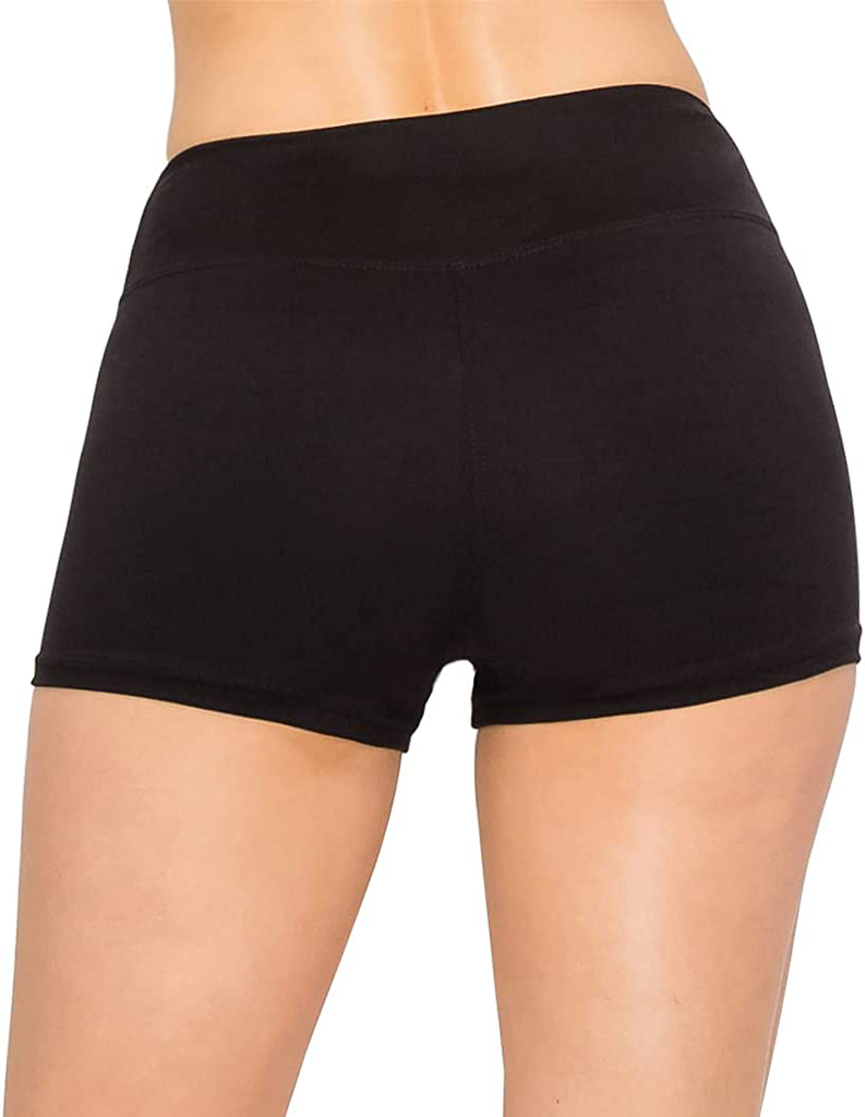 ALWAYS Women Workout Yoga Shorts - Premium Buttery Soft Solid Stretch Cheerleader Running Dance Volleyball Short Pants