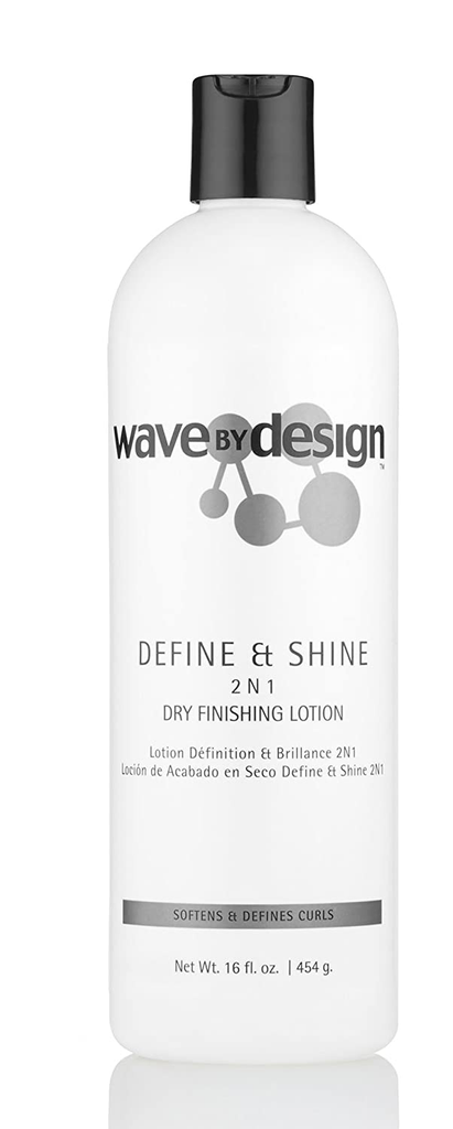 Design Essentials Define & Shine 2-N-1 Dry Finishing Lotion to Restore, Define & Revitalize Waves, Curls, and Texturized Styles, 16 Fl Oz