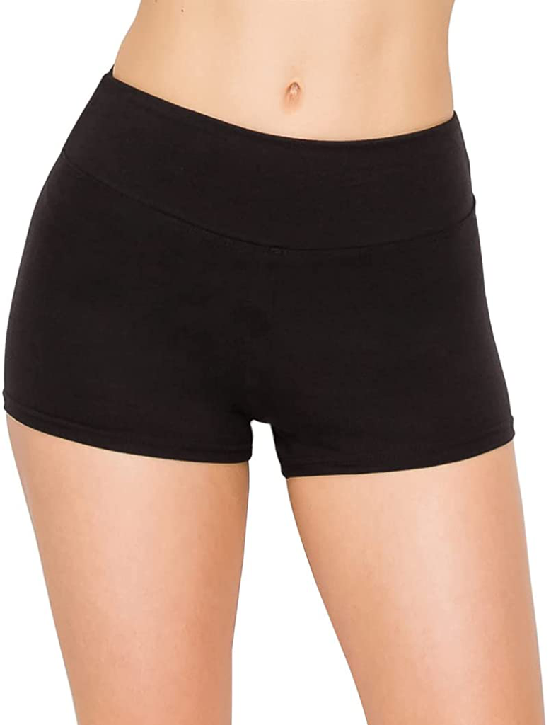 ALWAYS Women Workout Yoga Shorts - Premium Buttery Soft Solid Stretch Cheerleader Running Dance Volleyball Short Pants