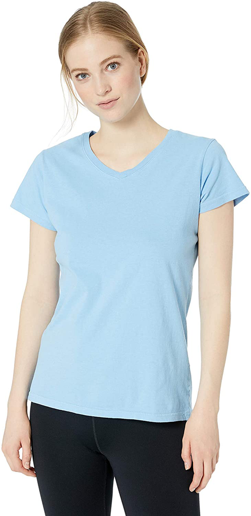 Clementine Womens 4.8 Oz. Cotton Short-Sleeve V-Neck T-Shirt