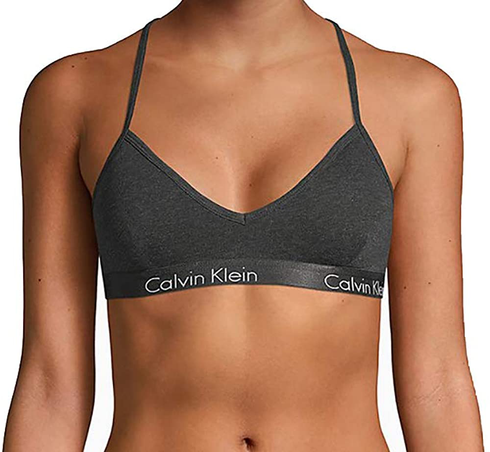 Calvin Klein Women's Motive Cotton Lightly Lined Bralette