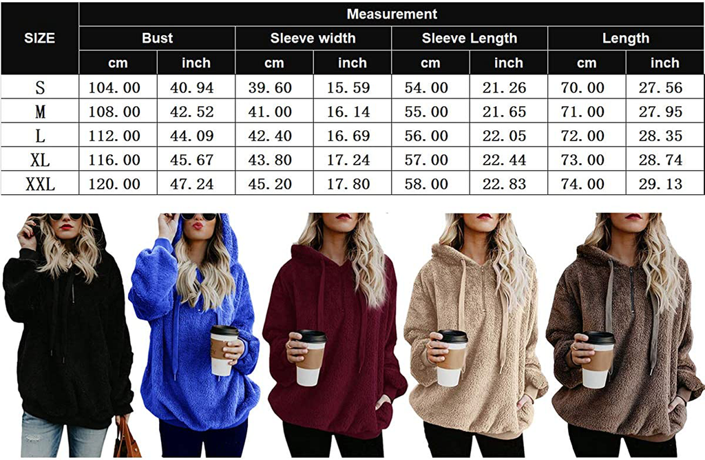 Women's Ultra Soft 1/4 Zip Fleece Jackets Oversized Casual Lightweight Active Pullover Hoodie Sweatshirt with Pockets