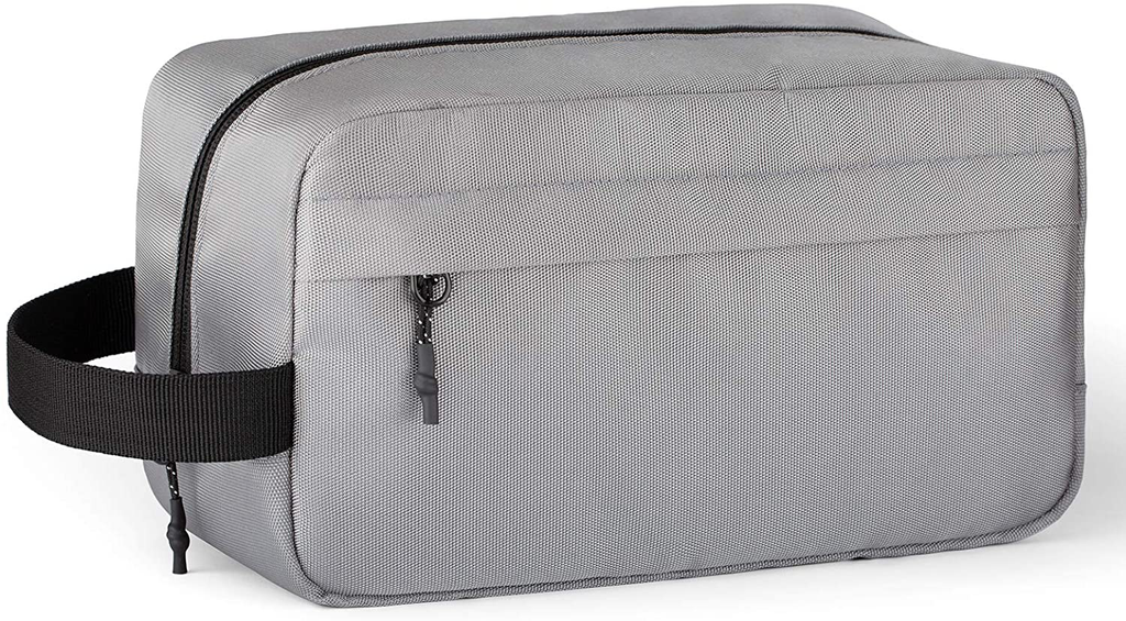 Vorspack Toiletry Bag Hanging Dopp Kit for Men Water Resistant Shaving Bag with Large Capacity for Travel - Grey