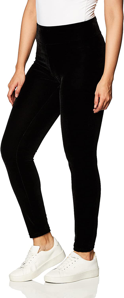 HUE Women's Velvet High Rise Leggings