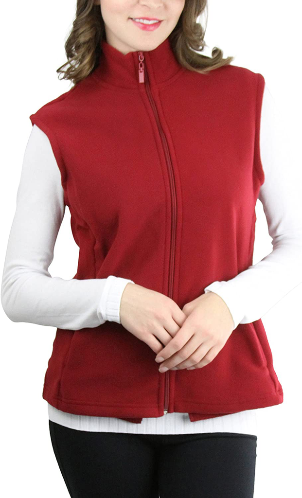 ToBeInStyle Women's Zip Up High Collar Polar Fleece Jacket