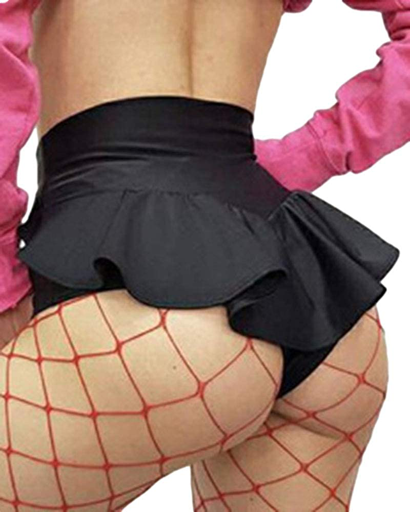 BZB Women's Cut Out Yoga Shorts Scrunch Booty Hot Pants High Waist
