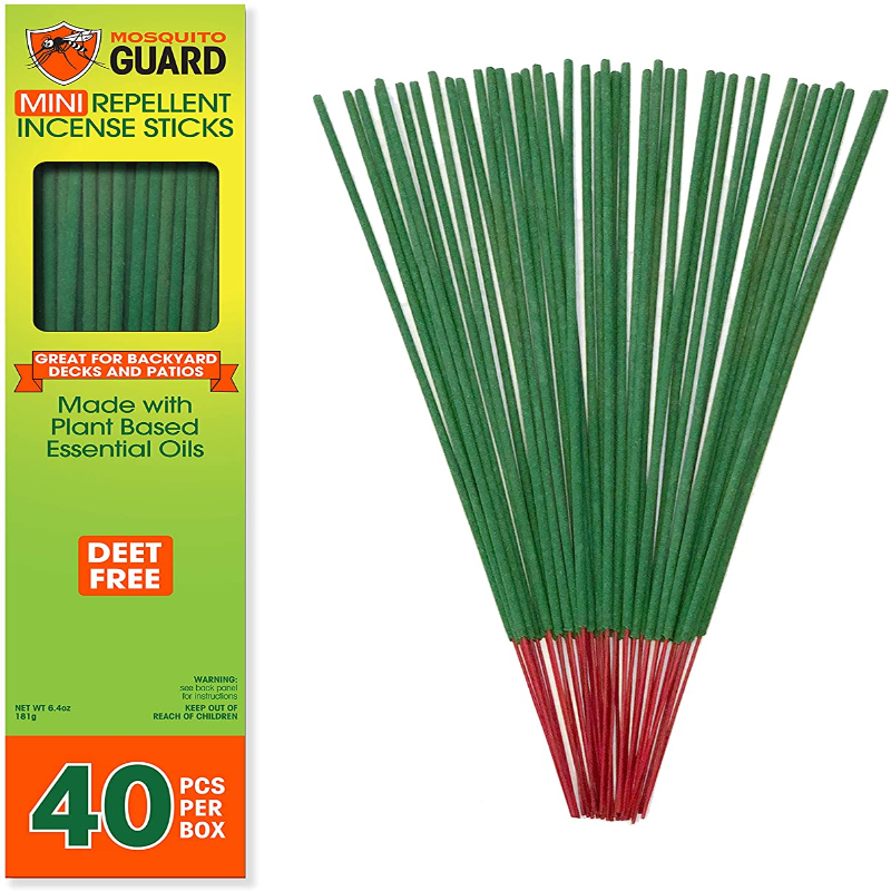 40Pcs Mosquito Repellent Sticks – Mosquito Incense Sticks – No Deet Plant-Based Mosquito Repellent