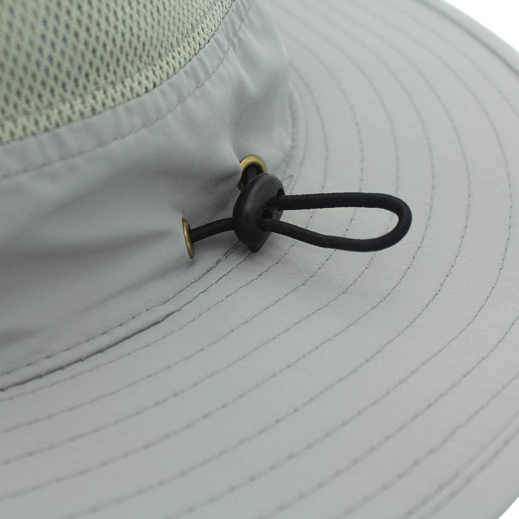 Home Prefer Men's Sun Hat UPF 50+ Wide Brim Bucket Hat Windproof Fishing Hats