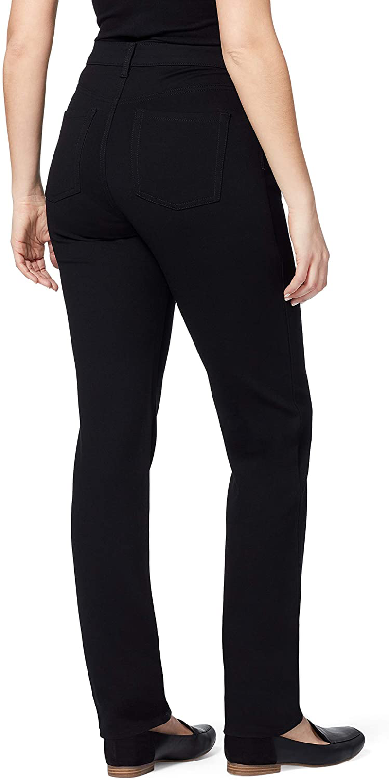 Gloria Vanderbilt Women's Amanda Ponte Knit Pant Color: Faded Chevron,  Size: 8 
