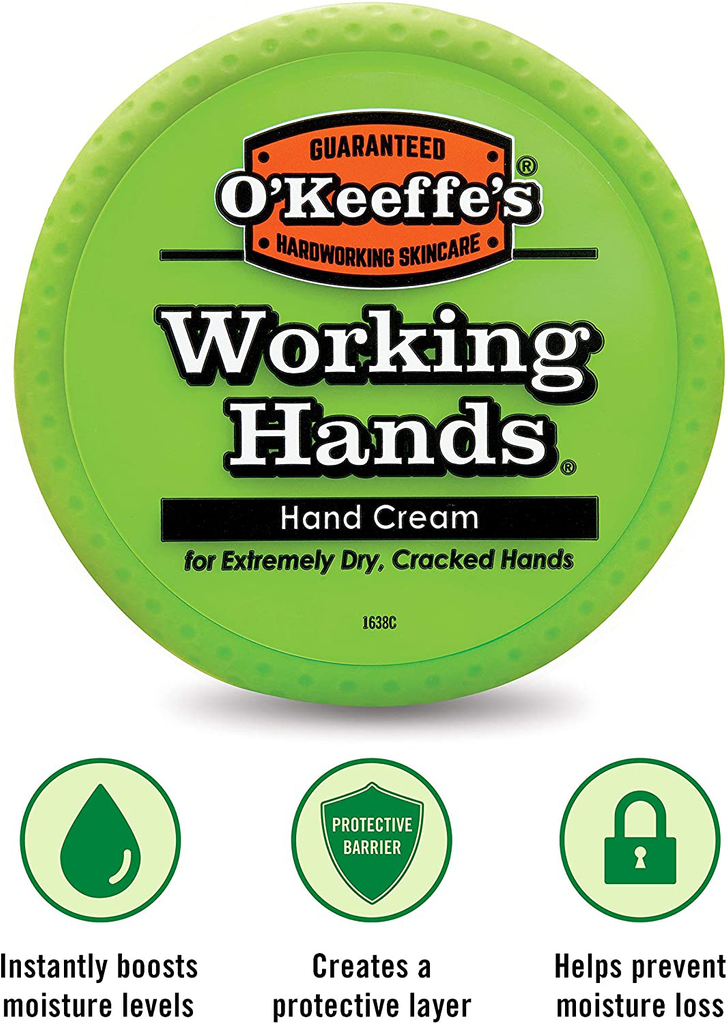 O'Keeffe'S Working Hands Hand Cream, 3.4 Ounce Jar, (Pack 1)