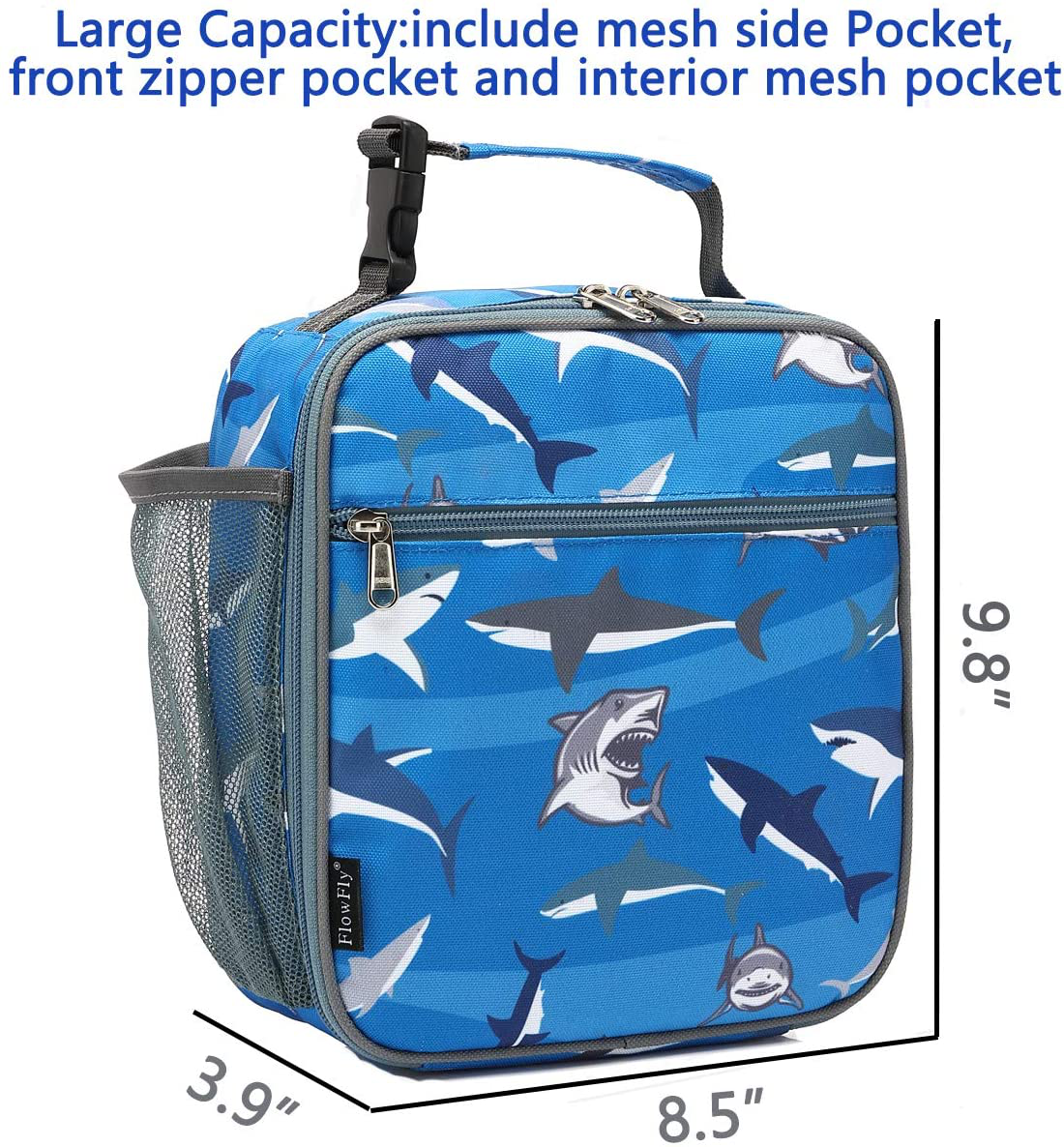 FlowFly Travel-Friendly BPA-Free Boys' Lunch Box For School