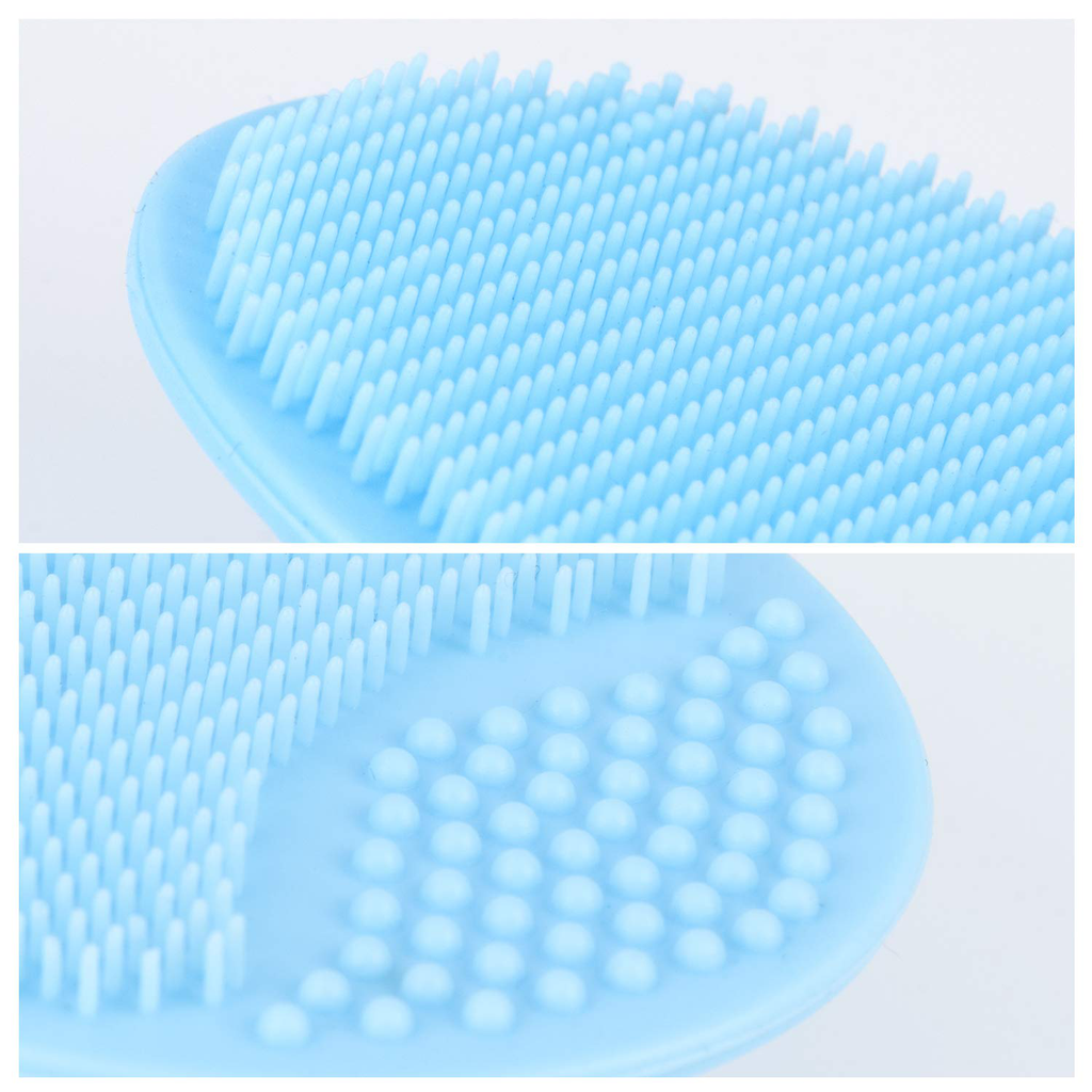 Silicone Face Scrubbers Exfoliator Brush-Facial Cleansing Brush Blackhead Scrubber Exfoliating Brush-Facial Cleansing Pads Precision Pore Cleansing Pad Acne Removing Face Brush-2 Pack, White