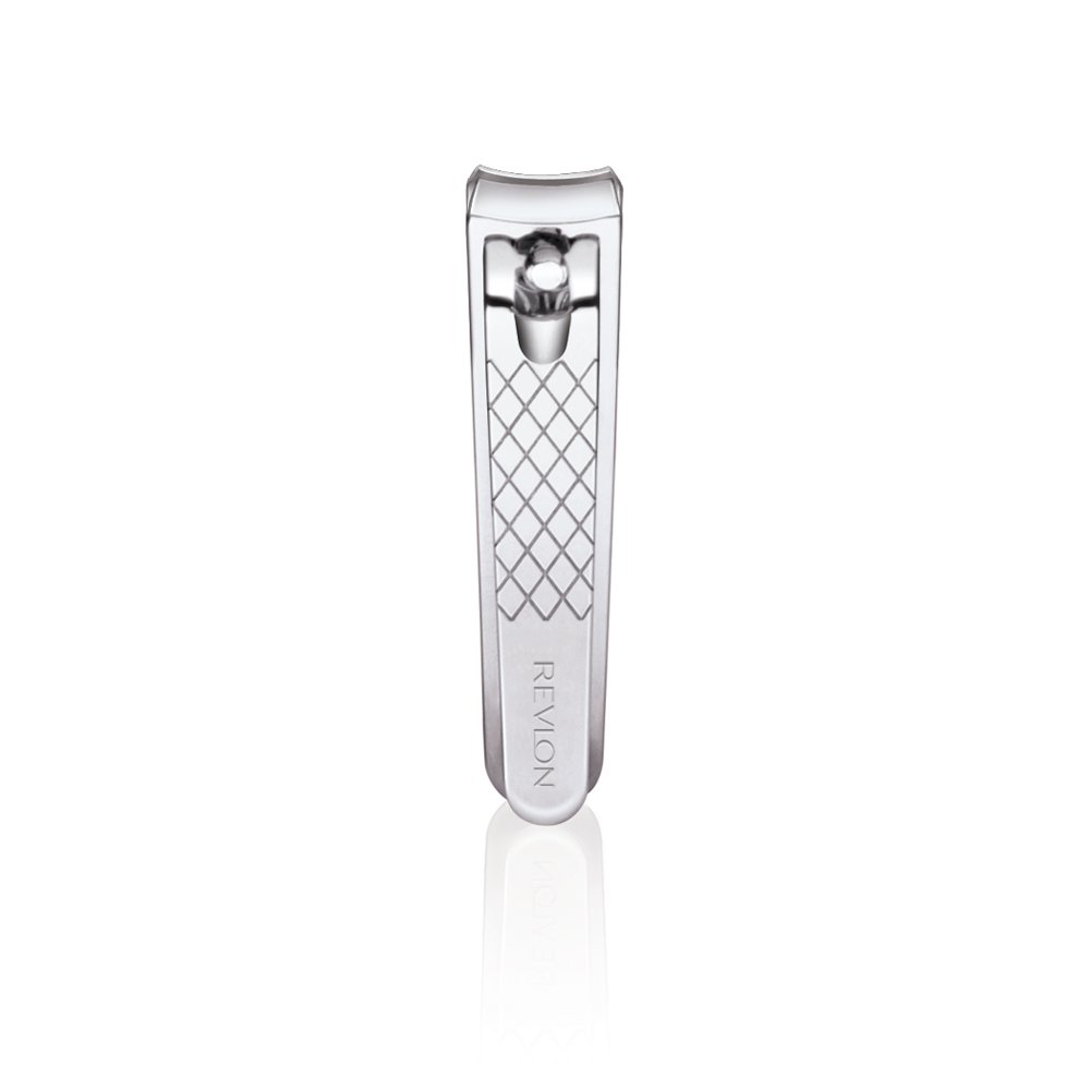 REVLON Nail Clipper, Compact Mini Nail Cutter with Curved Blades for Trimming and Grooming