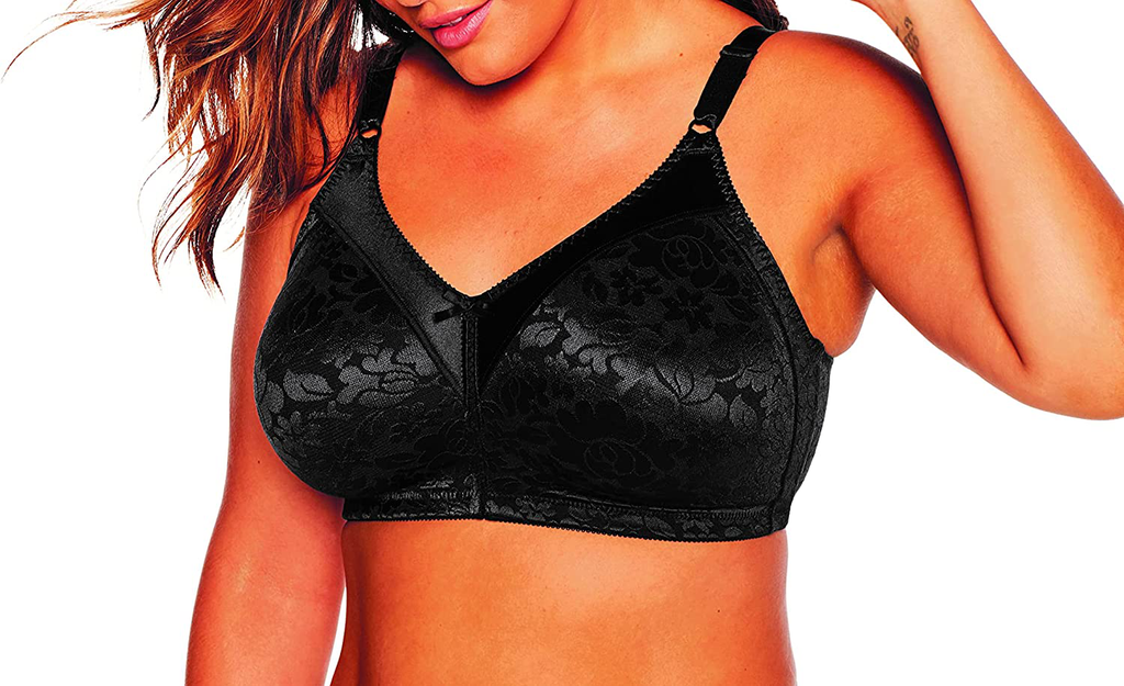 Bali Women`s Double Support® Lace Wirefree Bra with Spa Closure,3372,34DD