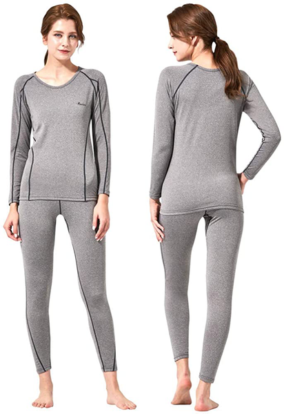 Thermal Underwear for Women Ultra Soft Fleece Lined Thermal Winter Base  Layers Long Johns Set 