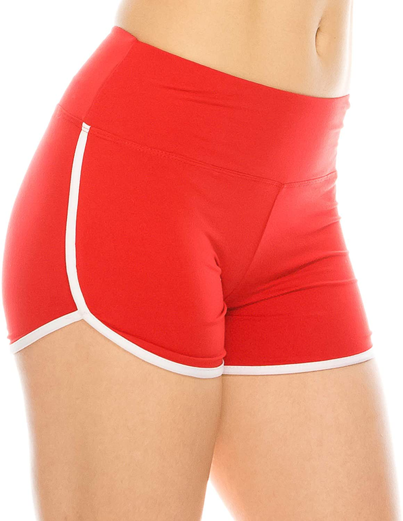 ALWAYS Women Workout Yoga Shorts - Premium Buttery Soft Solid Stretch Cheerleader Running Dance Volleyball Short Pants