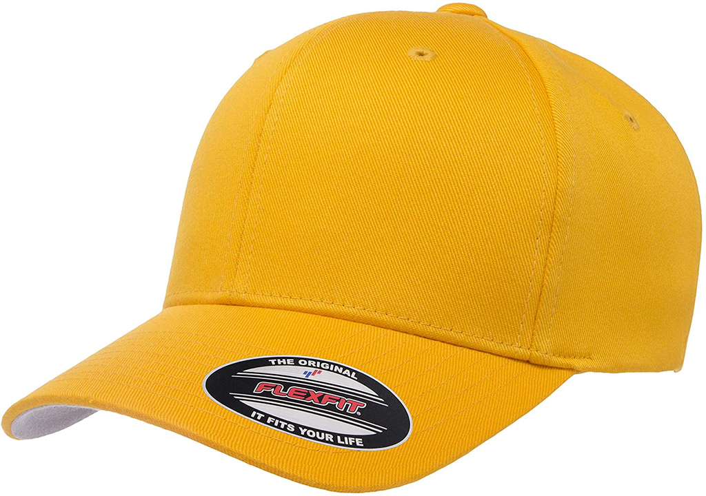 Flexfit Men's Athletic Baseball Fitted Cap Bright Yellow