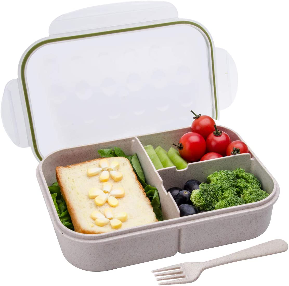  MISS BIG Bento Box, Lunch Box Kids,Ideal Leak Proof Lunch Box  Containers, Mom's Choice Kids Lunch Box, No BPAs and No Chemical Dyes Bento  Box for Kids,Microwave and Dishwasher Safe Lunch