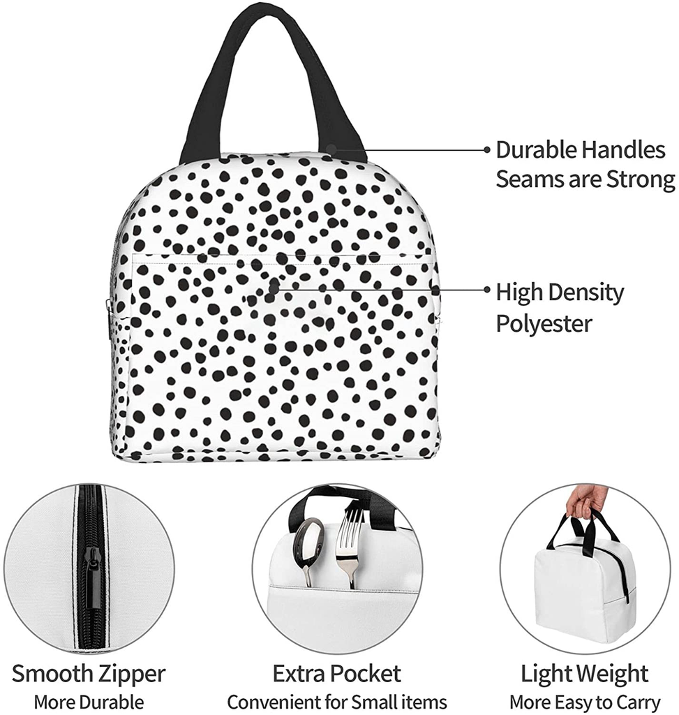 Easy Insulated Lunch Bags for Women Men, Cute Reusable Lunch Boxes Small Suitable Girls Boys Teens Work Picnic Travel, Plant