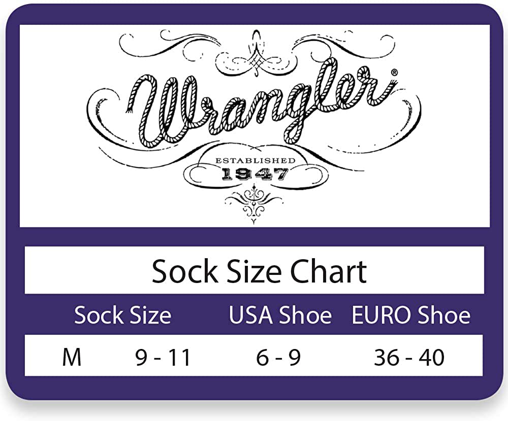 Wrangler Women's Western Boot Socks 3 Pair Pack