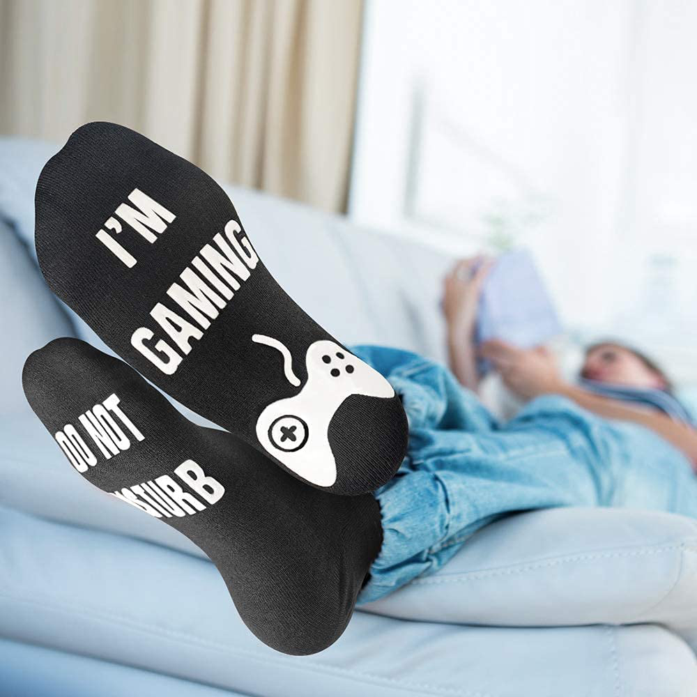 Funny Gaming Socks Gifts for Men - Stocking Stuffers for Women Christmas Gifts