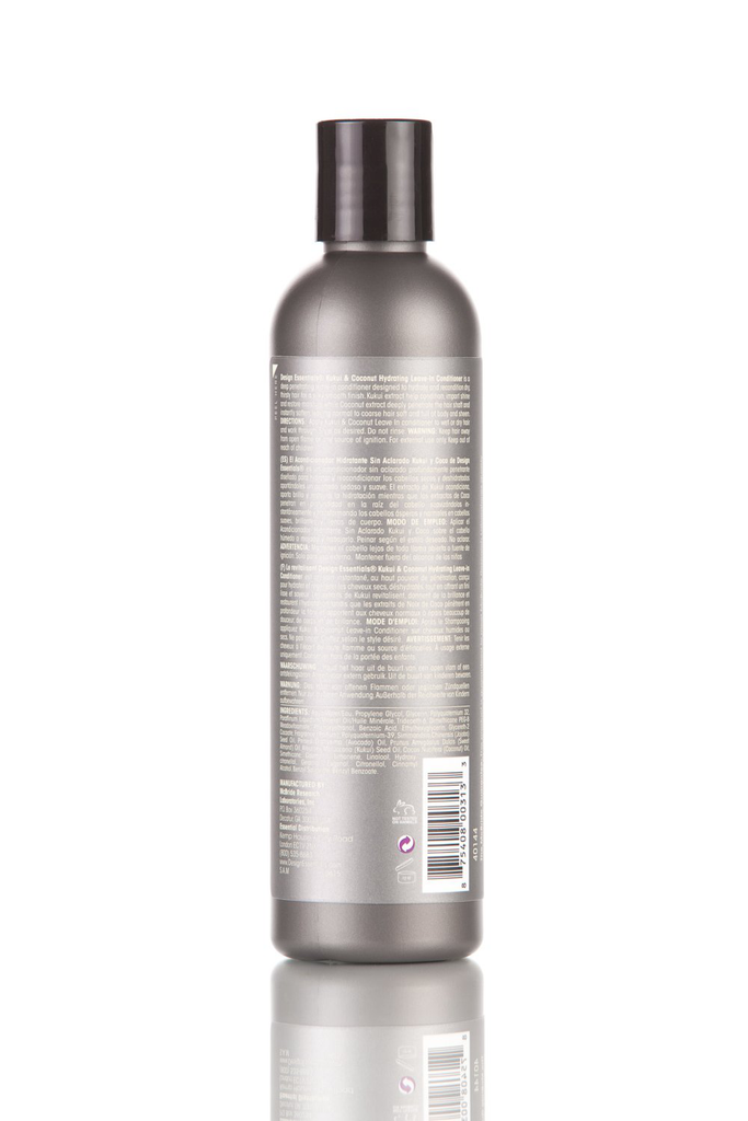 Design Essentials Natural Kukui & Coconut Hydrating Leave-In Conditioner for Relaxed and Natural Hair - 8 Oz