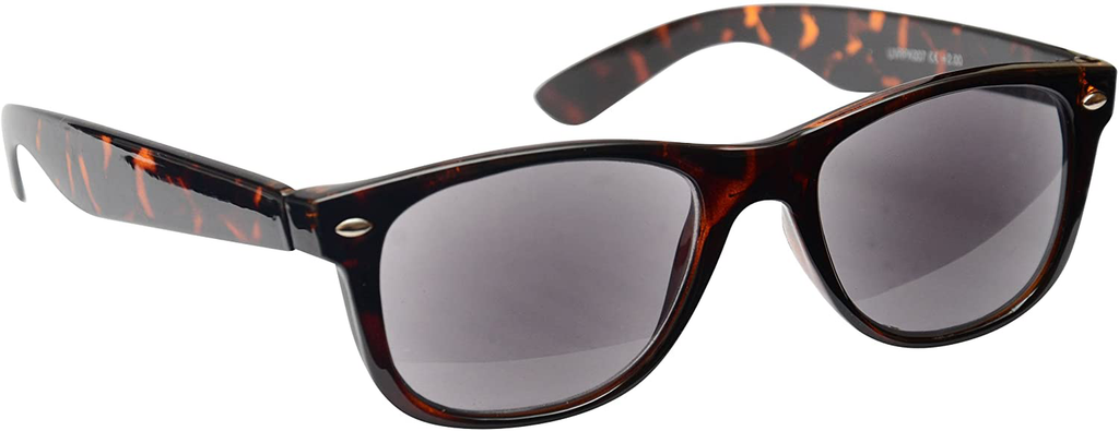 The Reading Glasses Company Brown Tortoiseshell Sun Readers UV400 Mens Womens Spring Hinges S7-2 +1.00