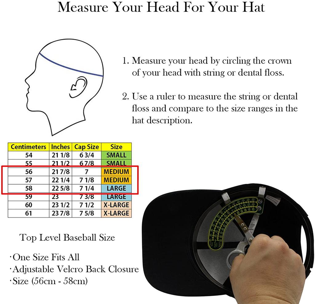 Top Level Baseball Cap Men Women - Classic Adjustable Plain Hat