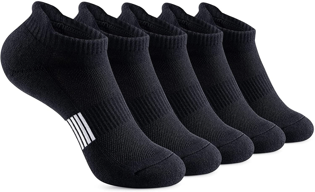 Gonii Ankle Socks Womens Running Athletic No Show Socks Cushioned 5-Pairs
