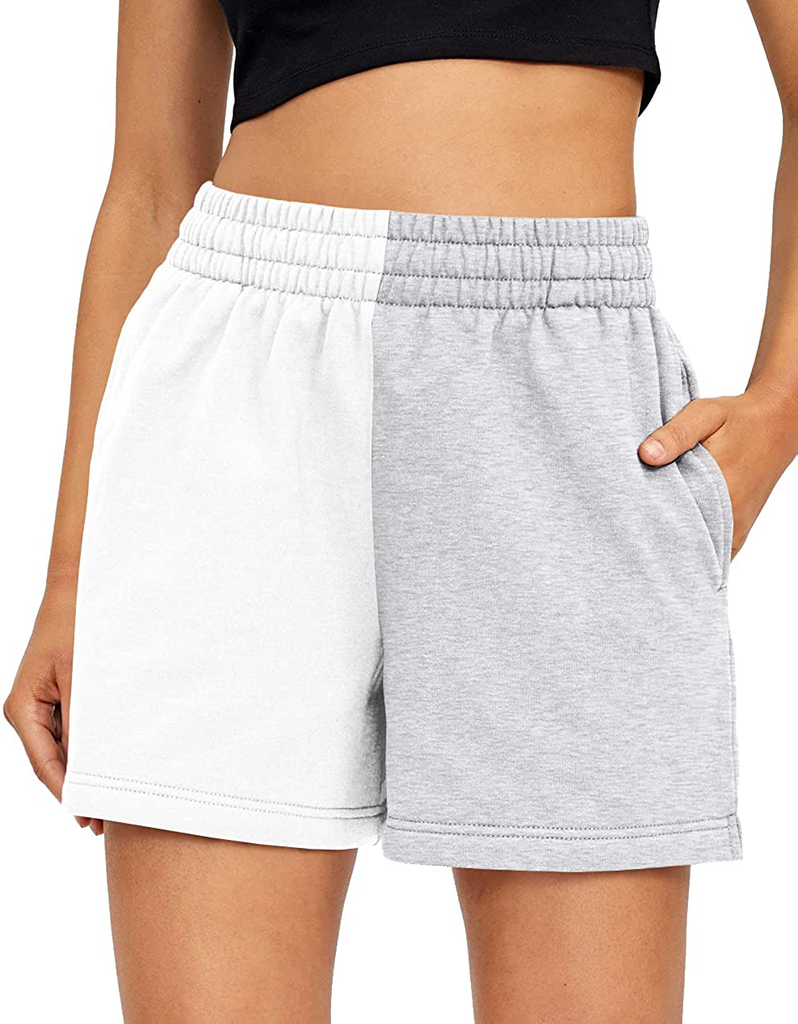  THE GYM PEOPLE Womens High Waisted Running Shorts