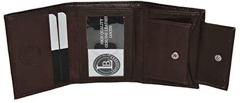Boys Slim Compact Id and Coin Pocket Trifold Wallet