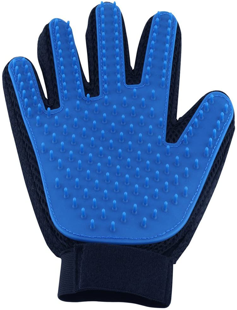 Pet Hair Remover Glove - Gentle Pet Grooming Glove Brush - Deshedding Glove - Massage Mitt with Enhanced Five Finger Design - Perfect for Dogs & Cats with Long & Short Fur - 1 Pack (Right-Hand)