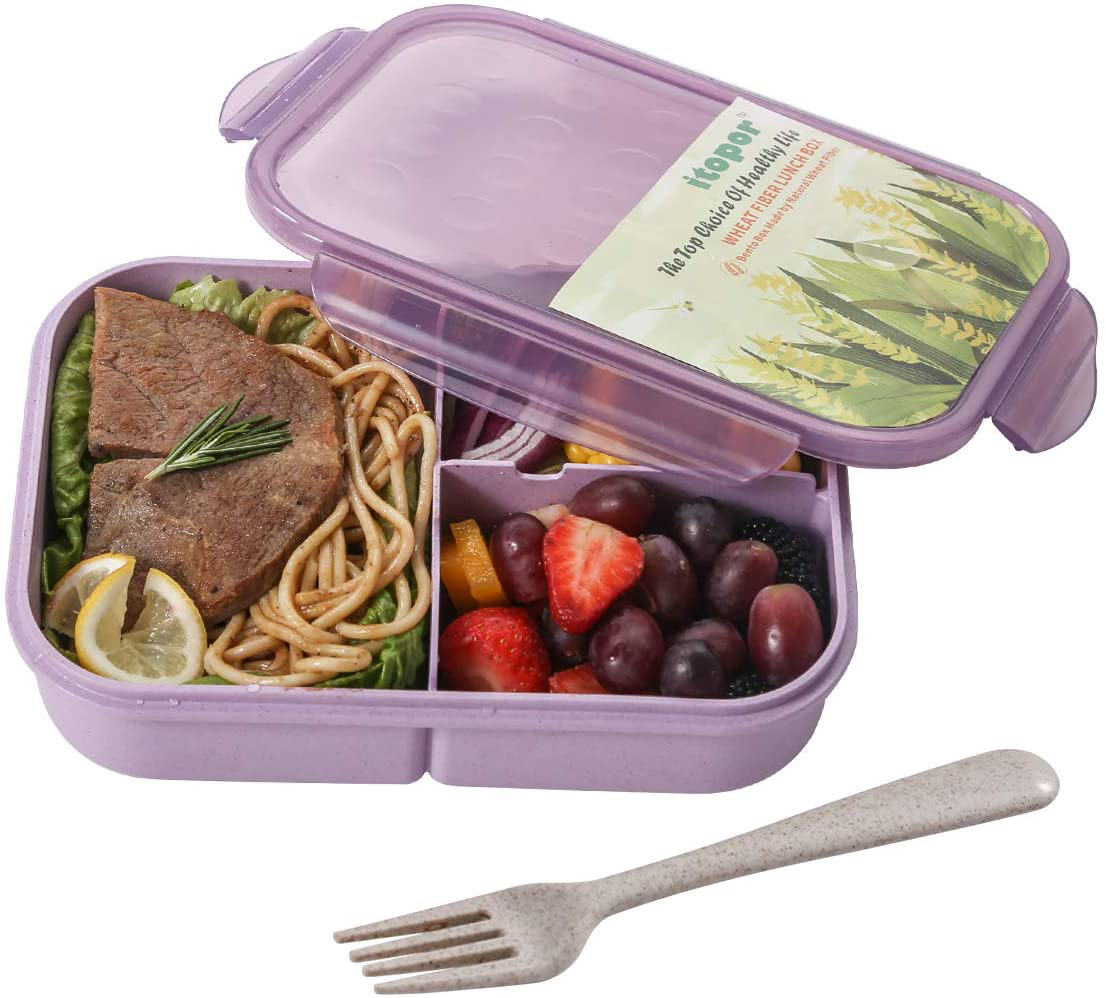  MISS BIG Bento Box, Lunch Box Kids,Ideal Leak Proof Lunch Box  Containers, Mom's Choice Kids Lunch Box, No BPAs and No Chemical Dyes Bento  Box for Kids,Microwave and Dishwasher Safe Lunch
