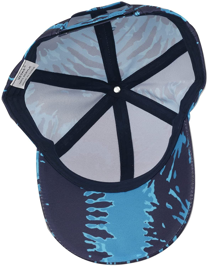 VETAS Unisex Adjustable Outdoor Sport Hat Tie Dye Baseball Cap