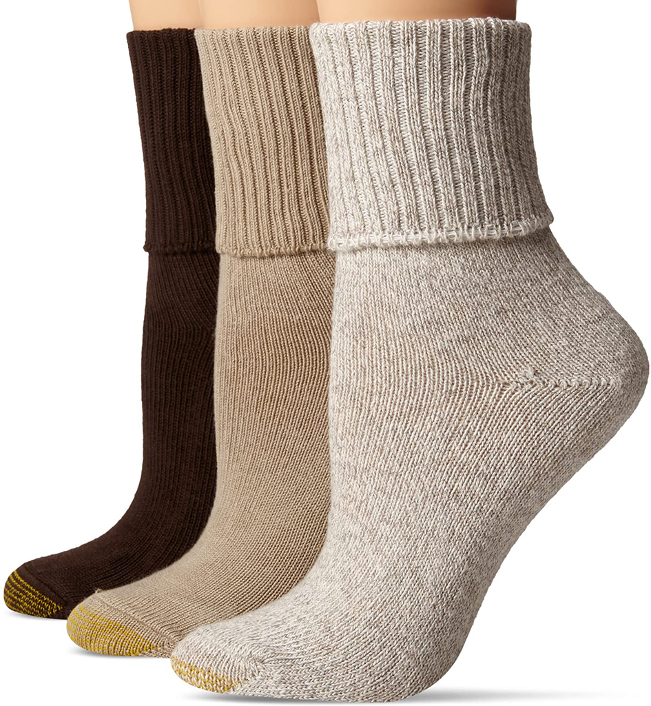 Gold Toe Women's Bermuda Socks, 3-Pairs