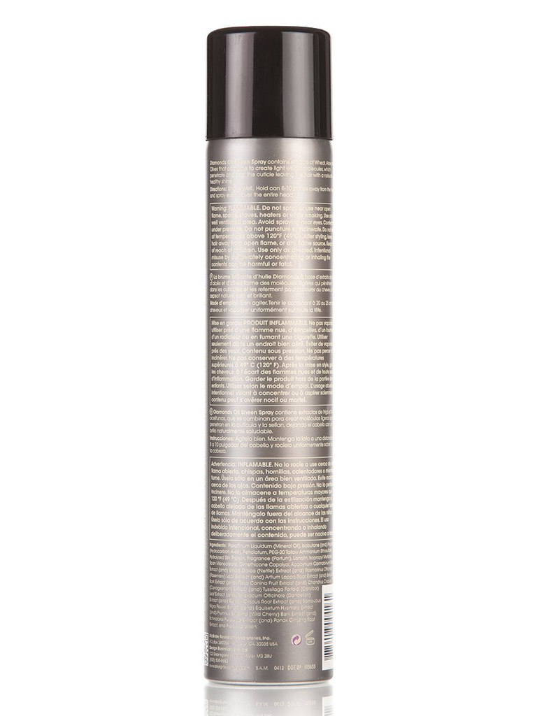 Design Essentials Diamonds Oil Sheen Spray for Relaxed & Natural Hair, Clear, 10 Oz