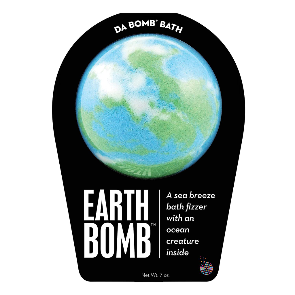 Da Bomb Earth Bath, Green/Blue/White, Sea Breeze, 1 Count