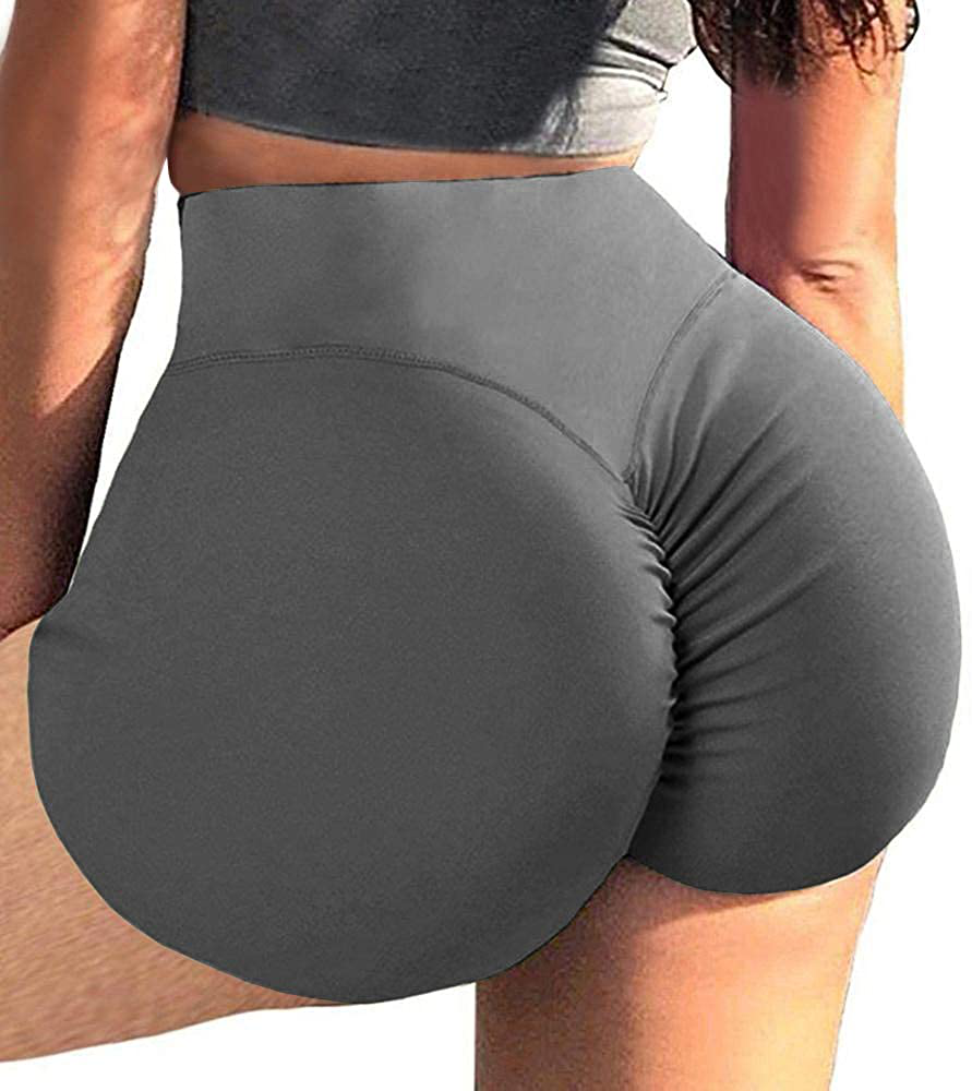BZB Women's Cut Out Yoga Shorts Scrunch Booty Hot Pants High Waist Gym –  MODAndME