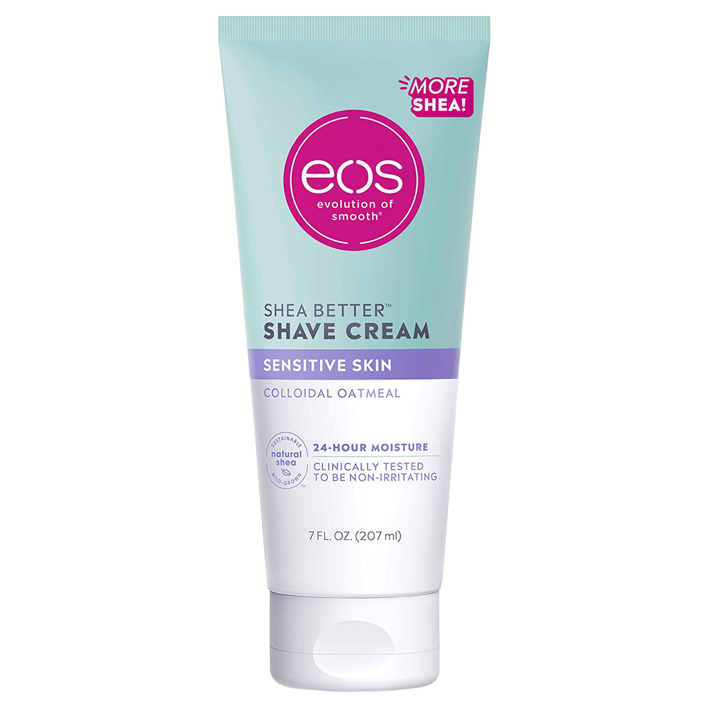Eos Sensitive Skin Shaving Cream for Women | Shave Cream, Skin Care and Lotion with Colloidal Oatmeal | 24 Hour Hydration | 7 Fl Oz