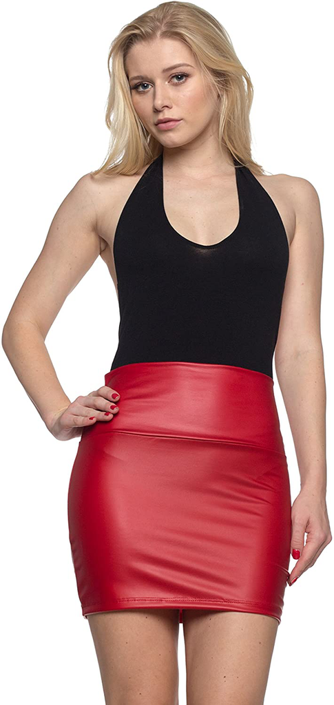 Cemi Ceri Women's Faux Leather Mini Skirt