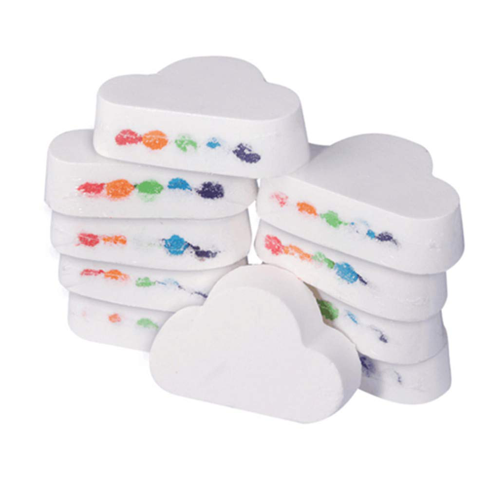 ZTOONE Rainbow Cloud Bath Bomb, Float on Water&Release Vivid Rainbow Color, Moisturize Dry Skin,Good for Bubble & Spa Bath (1-Pack)