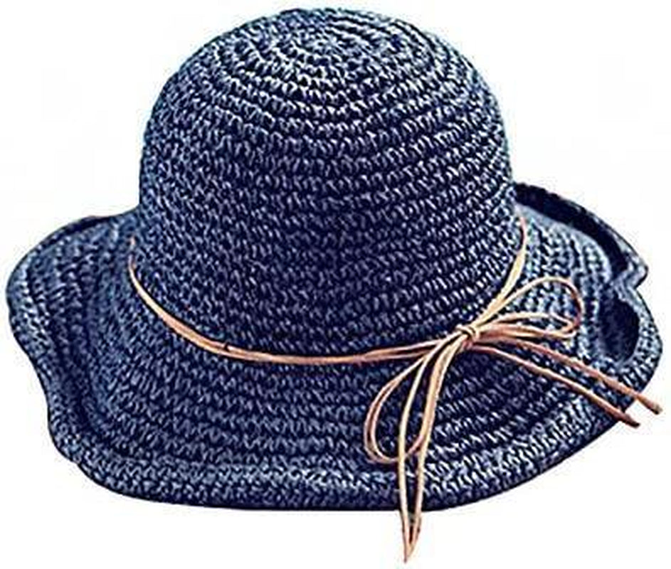 Straw Cowboy Hat Band Shapeable Brim Beach Cowgirl,Khaki